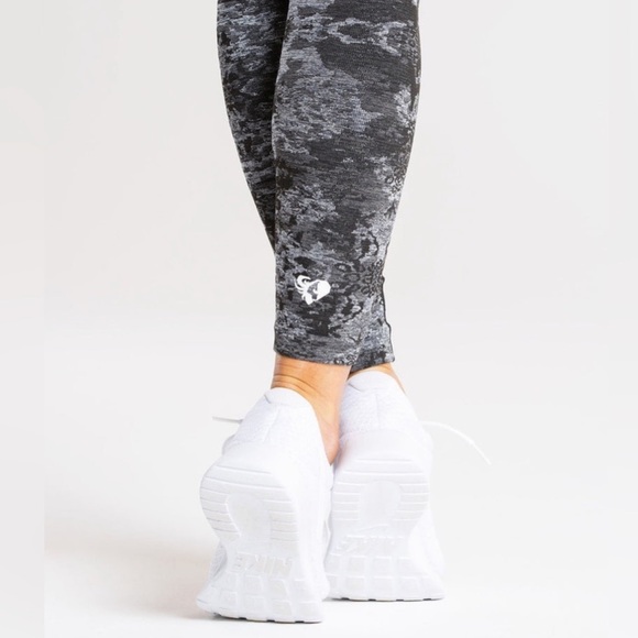 Women’s Best Seamless High Rise Leggings Small Gray Black - Picture 3 of 10